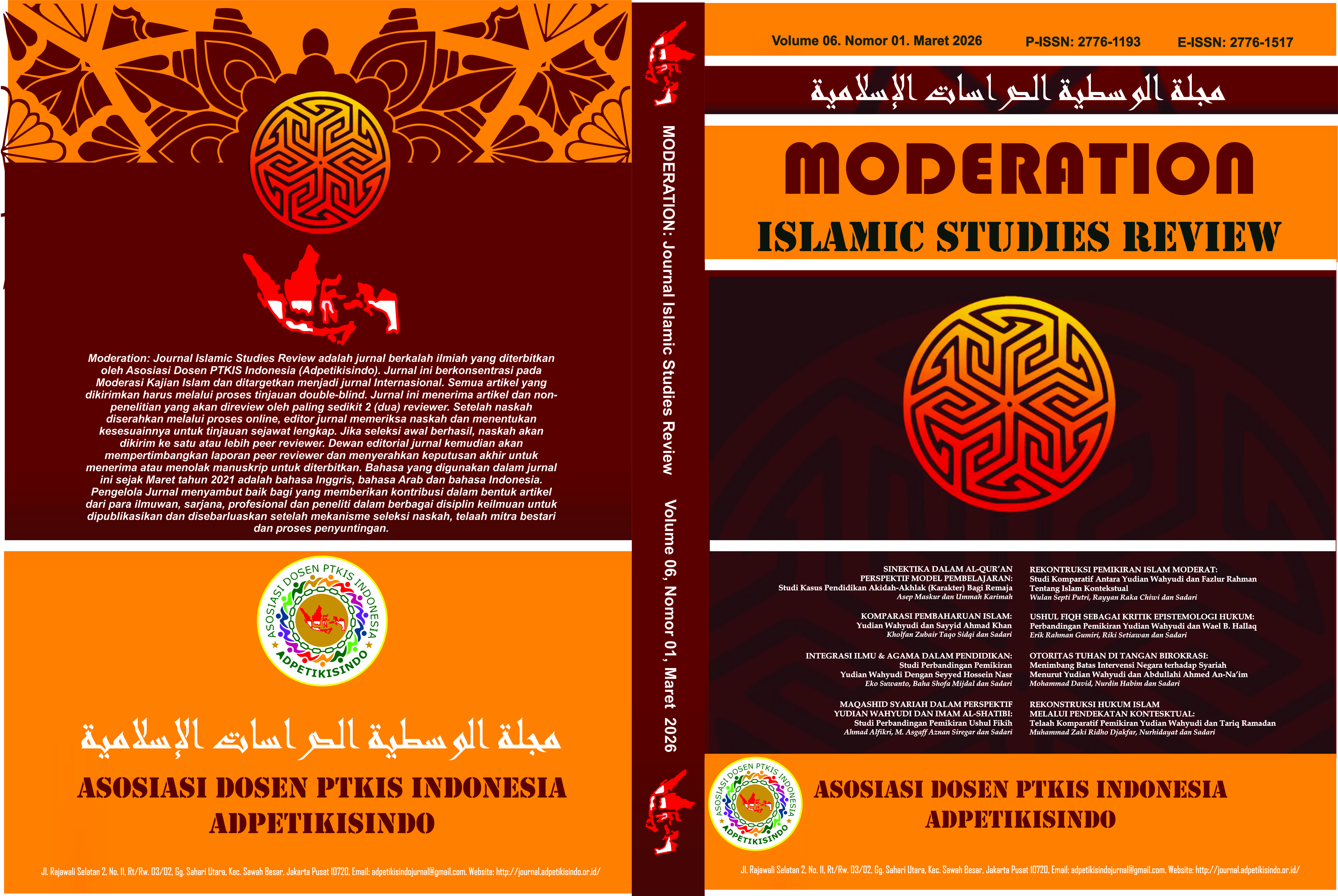 					View Vol. 6 No. 1 (2026): Moderation: Journal of Islamic Studies Review
				